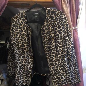 Leopard Print Blazer